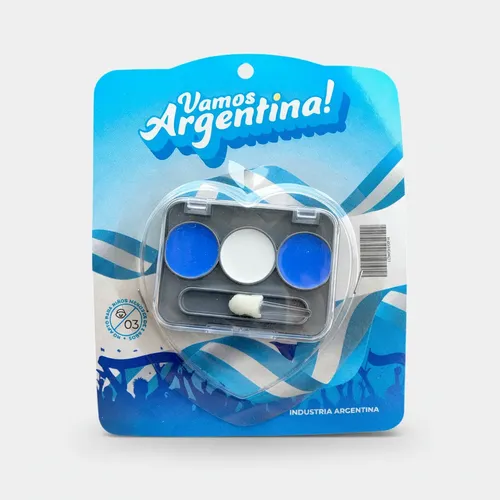 Pintura/maquillaje Celeste Y Blanca Mundial Seleccion