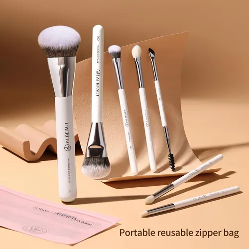 Albeaut Set Brochas Maquillaje 7 Piezas Rostro Ojos