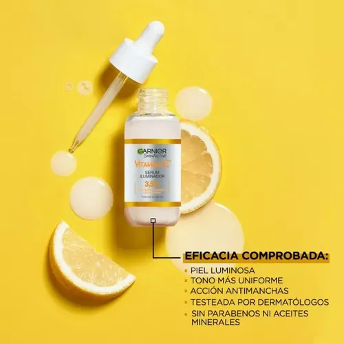 Serum Facial Garnier Express Aclara Vit C+ Nueva Fórmula