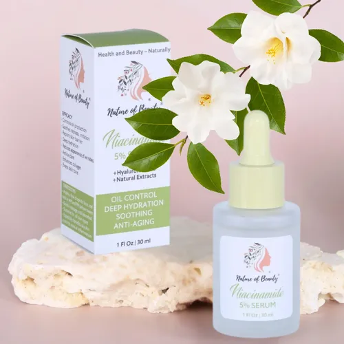 Sérum De Niacinamida Nature Of Beauty, 5%, 1 Onza, Para Cuid Grasa Día/noche
