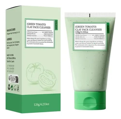 Mascarilla De Arcilla De Tomate Verde Para Piel