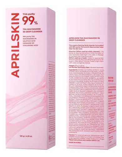 Aprilskin Limpiador Facial Txa Niacinamide 99% Bubble Gum