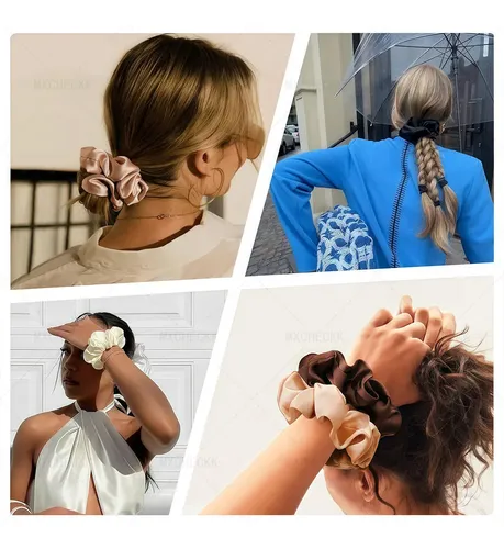 Cxra / + 24 Scrunchies Donas For Cabello Accesorios Ligas Ca