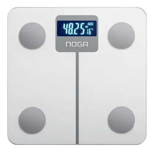Balanza Digital Smart Fitness Med Corp App Recargable Noga Blanco