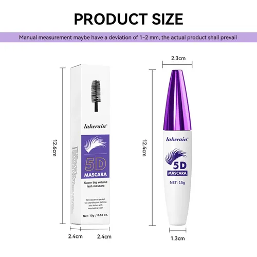 Máscara Morada Impermeable Para Pestañas, Impacto Y Personal
