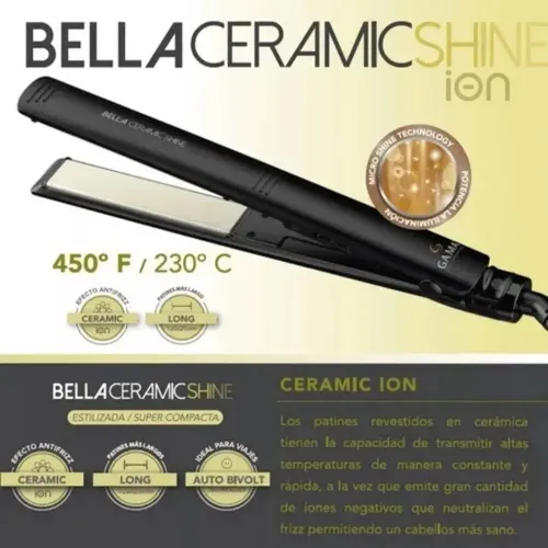 Planchita Ga.ma Bella Shine Cerámica 230°c