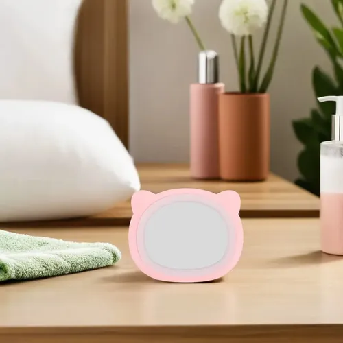 Mini Espejo Led Compacto Con Bolsillo Portátil Para Luz De M