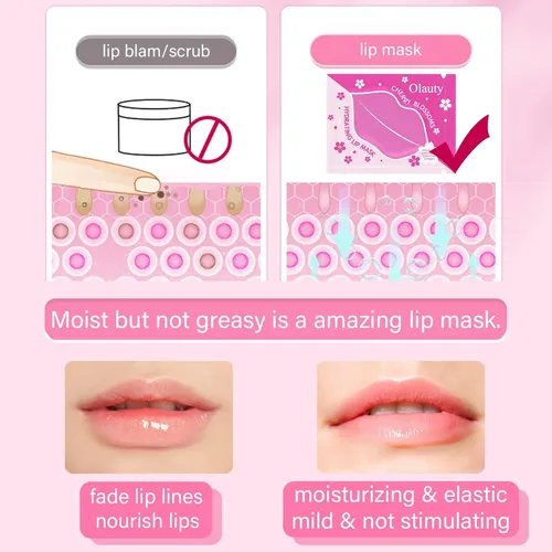 30 Pares De Mascarillas Labiales Y Parches Para Ojos Eakroo