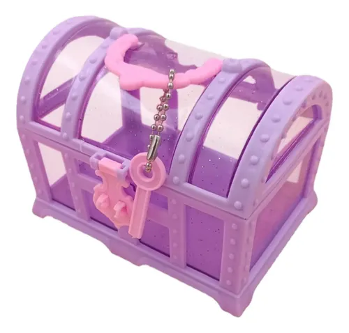 Caja De Cosméticos Grande Para Niñas, Organizador Violeta