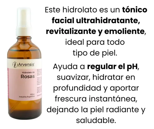 Hidrolato De Rosas Arvensis 100cc Tónico Hidratante Facial