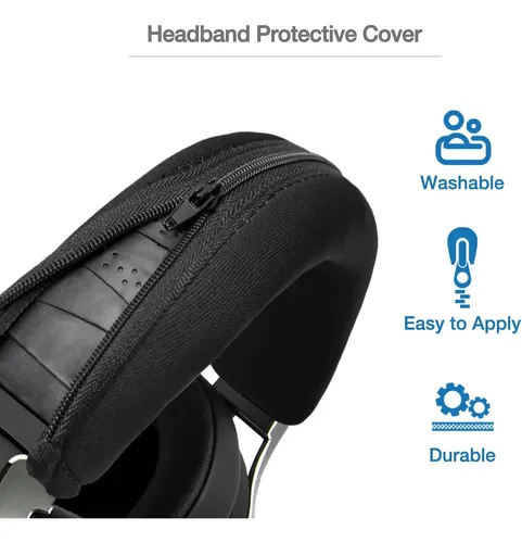 Almohadilla Para Diadema Auriculares Gamer Negra