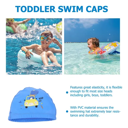 Gorro De Natación Con Dibujos Animados, Gorro De Natación De