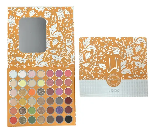 Paleta De Sombras 42 Tonos Gama Otoño Ámbar Mate Y Brillo