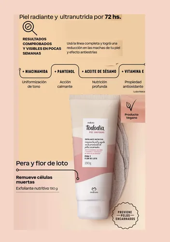 Exfoliante Corporal En Crema O Gel Tododia Natura Vegano