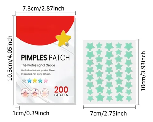 1 Caja* 200 Parches Antiacné Ii Invisibles