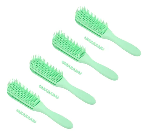 Peine Desenredante De Cabello, 4 Piezas, Cepillo De 8 Hilera