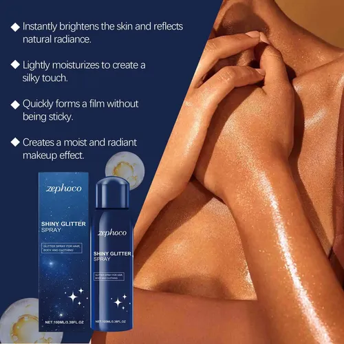 Spray Zephoco Body Glow Para Brillo Y Humedad