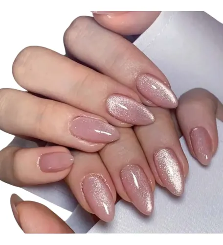 Uñas Press On Premium Corta Profesional Artesanal Kit X20