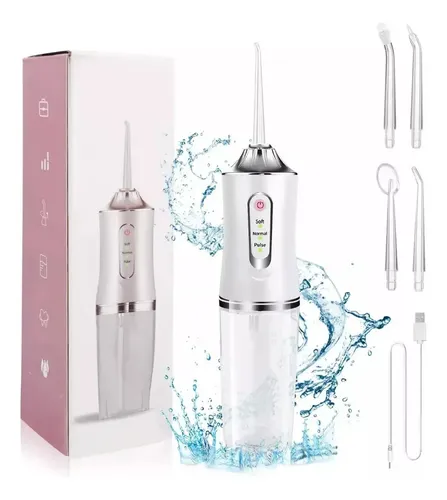 Irrigador Bucal Portátil Con 3 Modos De Limpieza Y Boquilla,