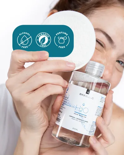 Agua Micelar Desmaquillante Limpieza Facial 250 Ml Biobellus