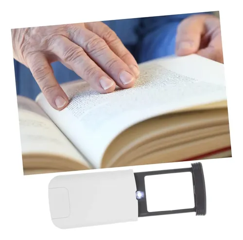 Espejo De Aumento Con Lupa 50x Para Lectura Y Página Web