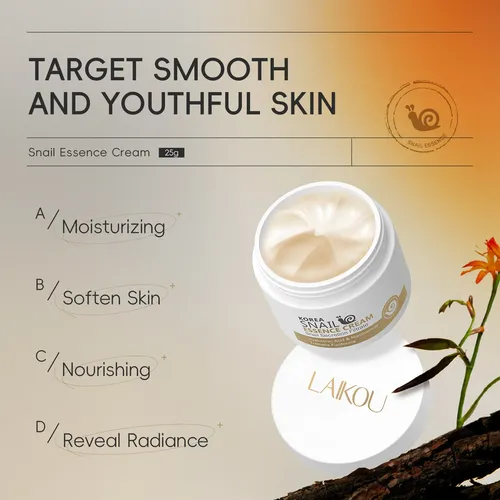 Kit Hidratante Facial Laikou Snail, 2 Unidades, Skin Radianc Normal Día/noche