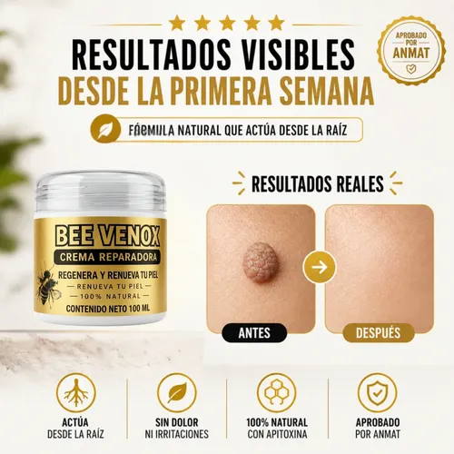 Crema Reparadora Bee Venox Regenera Y Renueva Piel 100ml 2×1