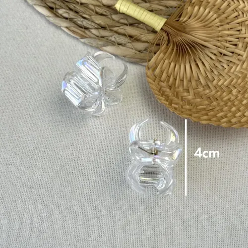 Broche Para Pelo Estilo Flor Hawaiana Holográfica