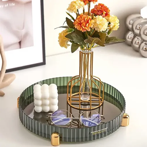 Makeup Perfume Organizer, 360° Rotating Skincare Organizer,