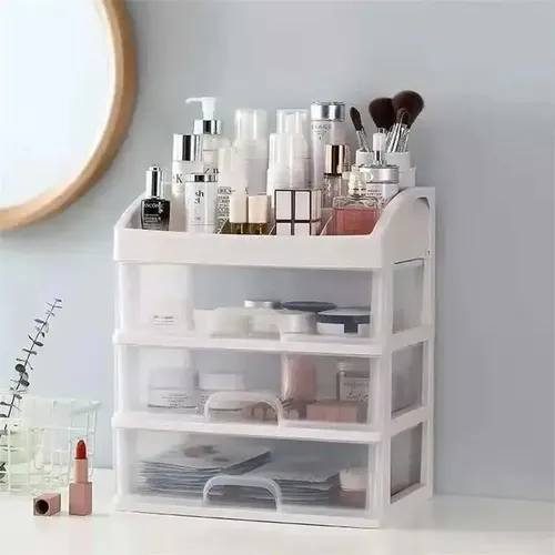 Cajón De Escritorio Cosmético De Cuatro Capas De Plástico Tr