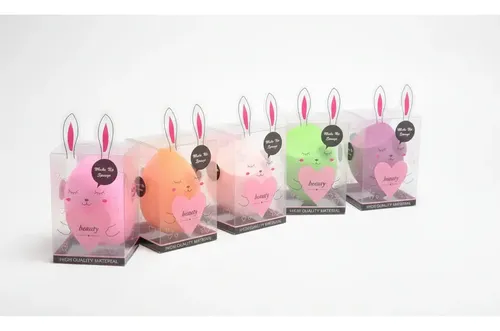 Esponja X1 De Maquillaje Beauty Blender Regalo Caja Conejito
