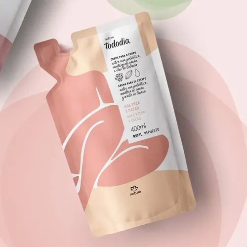 Repuesto Crema Hidratante Corporal Tododia Nuez Pecán Cacao