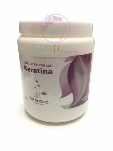 Baño De Crema De Keratina Belanova 1000 Grs