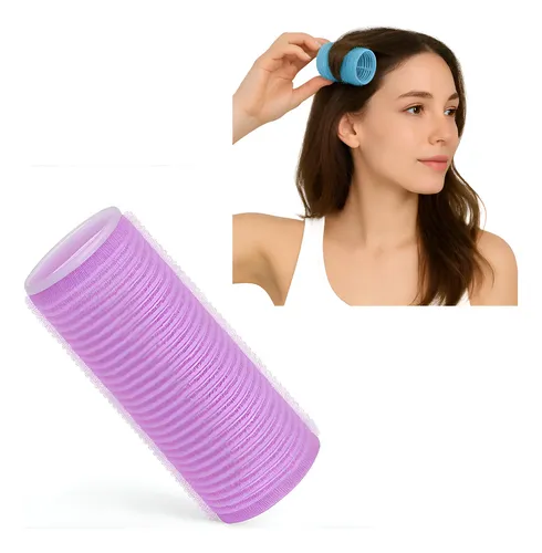 Ruleros Con Abrojo 20mm Peluqueria Rulos Sin Calor 6 Unidade