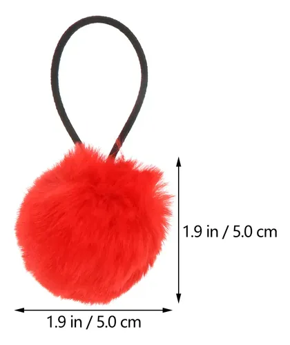 Cintas Elásticas Para El Pelo Con Forma De Bola De Pompón 94
