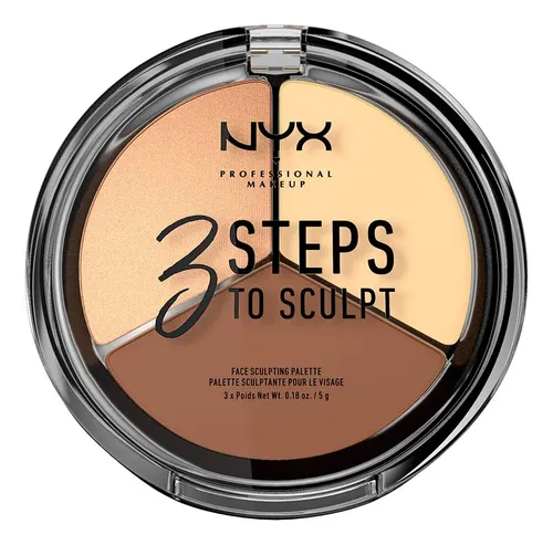 Nyx 3 Steps To Sculpt Paleta Contorno Medium