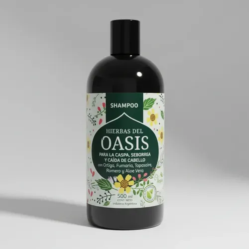 Shampoo para la Caspa, Seborrea y Caída del Cabello Hierbas del Oasis 500ml