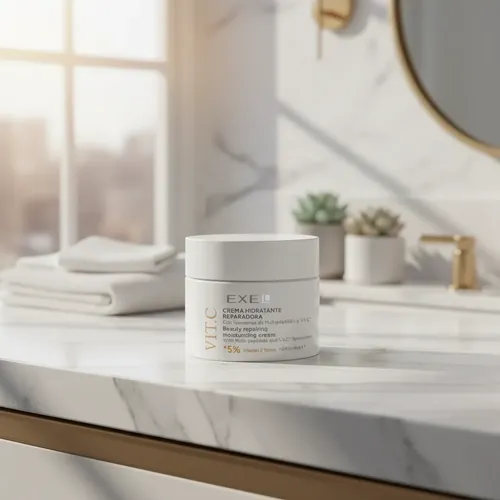 Crema Hidratante Con Liposomas De Vit C Y Multipéptidos Exel