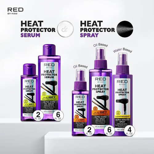 Red By Kiss Heat Protector, 4 Fl Oz – Ultra Keratin Spray…