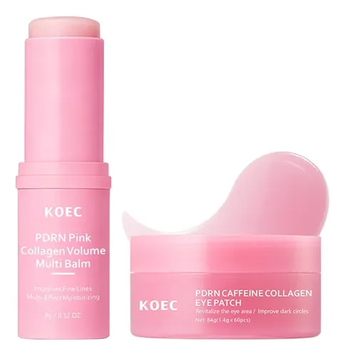 }set Contorno Ojos Koec Pdrn Colágeno Balm Y Parches Ojeras