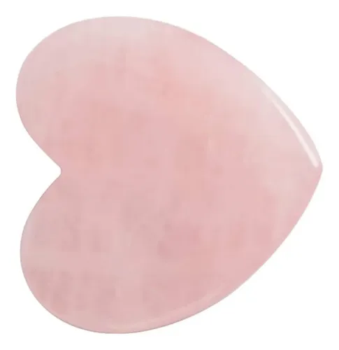Gua Sha Jade Natural Corazón Masaje Facial Y Corporal