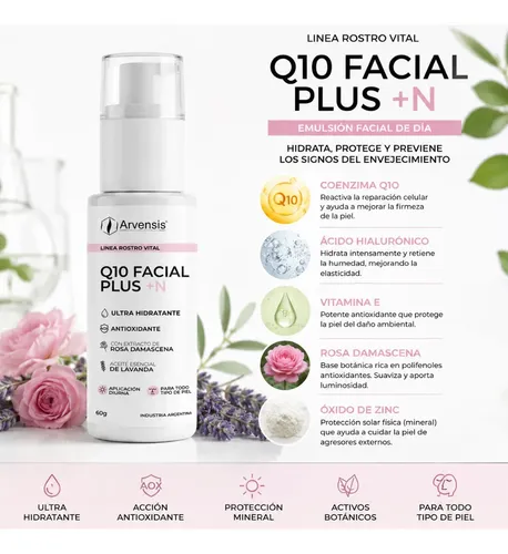 Crema Facial Antiedad Q10 Plus N Hidratante Antioxidante Ful
