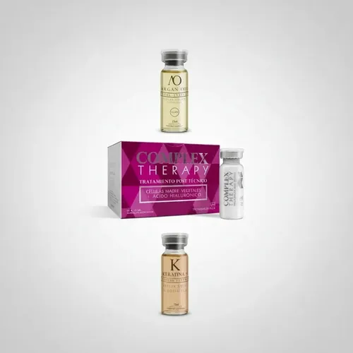 Kit X3 Ampollas Ossono Argan Keratina Complex Therapy