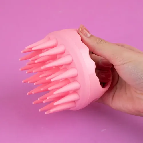 Cepillo Para Ducha Cabello Silicona Rosa Pink