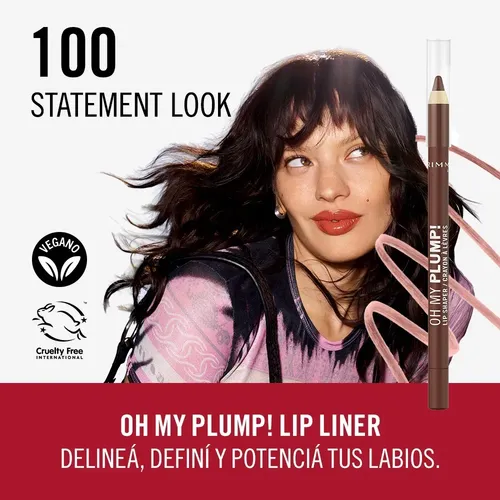 Delineador De Labios Rimmel London Oh My Plum ! 100 St Look