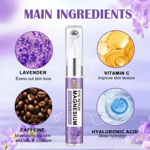 Sérum Contorno De Ojos Blhmzd Vitamina C Y Cafeína 15ml Todo Tipo De Piel
