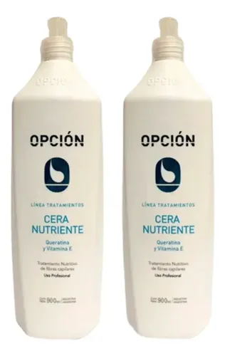 Cera Nutriente Opción Queratina Y Vitamina E 900ml 2u