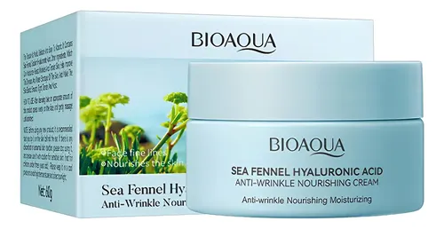 Crema Facial Antiarrugas Hinojo Marino A Hialurónico Bioaqua