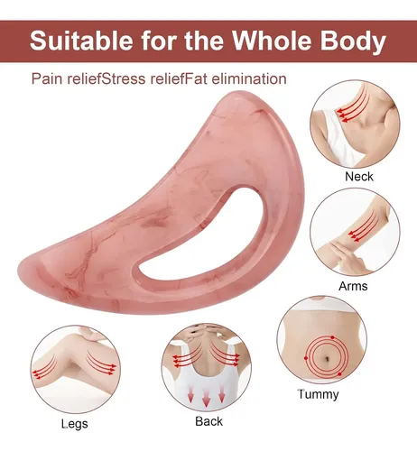 Masajeador Resina Gua Sha Drenaje Linfático Cuerpo Terapia