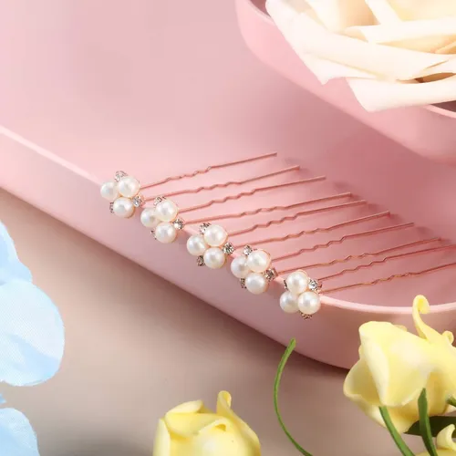 18 Pcs Pearl Hair Pins Accesorios Para El Cabello…